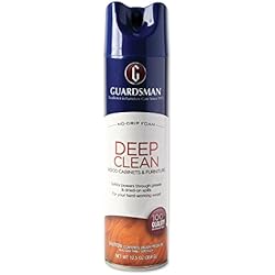 1 of Guardsman Deep Cleaning Wood Cleaner for Cabinets, Furniture, Tables, and Other Wood Surfaces, Aerosol Spray, 12.5 Ounces