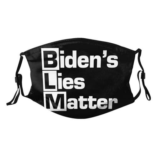 Biden'S Lies Matter Adult Dust Mask Adjustable Dust Face with 2 Filter50