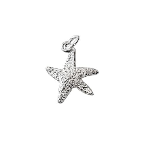 925 Sterling Silver Starfish Charm Pendant