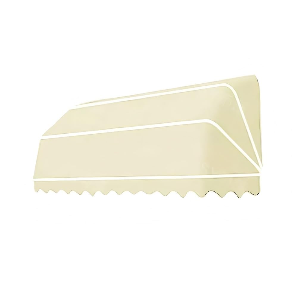 Ning rétractable pour portes - Design incurvé - Protection UV et imperméable - Idéal pour les cafés, les restaurants et les magasins (jaune, 125 x 45 x 45 cm)