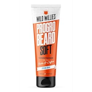 Wild Willies Beard Conditioner for Men – with Biotin & Caffeine for Soft, Healthy Growth – Made in USA – Now Larger at 5 oz Tube at Same Price – Great Beard Softener for Men Coarse Hair