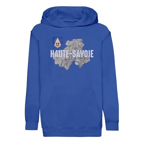 Haute Savoie 74 sweat enfant haut de gamme motif carte ancienne Alpes