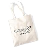 huuraa borsa per il trasporto Gran Canaria verliebt Borsa regalo in tessuto naturale 10 litri cotone Gran Canaria verliebt accessorio