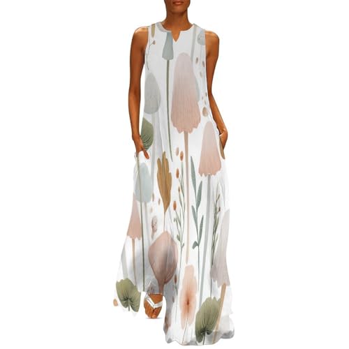 Robe d'été longue avec poches idéale pour vos journées farniente et sorties à la plage