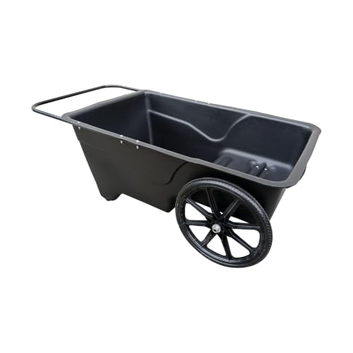 Taylor Made Dock Pro Dock Cart, 65 x 32 x 23-Inch, Ergonomic, Curved Handle, Marine Plastic Rim Wheels, 12 Cubic Feet, 350 lbs. Capacity, Hand Wheelbarrow for Garden, Landscape, Yard, Cargo - 1060 - image 1
