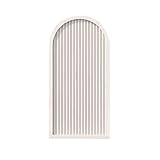 Biombos divisores de madera para jardín de instalación rápida, vallas independientes/montadas y marco de soporte para plantas al aire libre para patio trasero y patio, color blanco, 90 x 120 cm