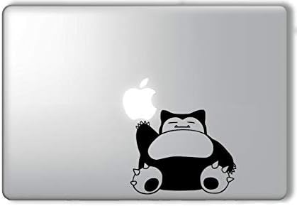 Snorlax Reaching for Apple Pokemon Apple Macbook Laptop Vinyl Sticker Decal