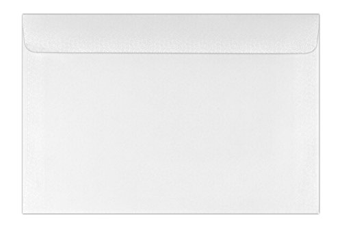 Envelopes de janela de livreto LUXPaper 15 x 23 cm | Matiz de segurança | Branco | Texto de 11 kg |