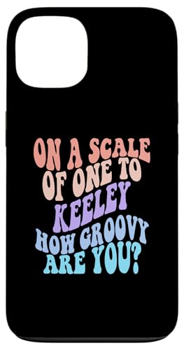 KEELEY Cute Retro Girls Groovy KEELEY Personalized Name �X�}�z�P�[�X iPhone 13 �p