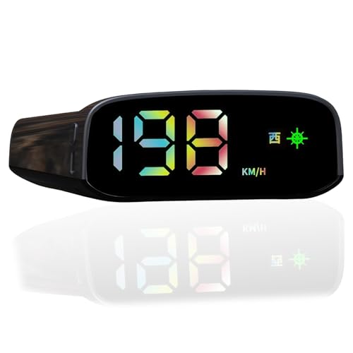 Image of Ruhemeister Pro 2026 New Solar Powered Car Hud Speedometer, Solar Powered Wireless Electronic Speed alarm, Speedometer, Head up Display Car, Solars & USB-C, Pinpoint Accurate, Plug Play