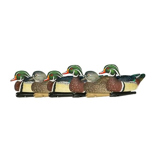 Avian-X Top Flight Wood Duck Floater Decoy (6 Pack), Brown, Multi, One Size (8083)