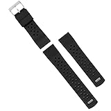 22mm Black - Barton Tropical-Style Watch Bands - Quick Release - Choose Strap Color & Width