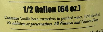 Blue Cattle Truck Trading Co. Pure Mexican Vanilla Extract, Half Gallon, 64 Ounce - Thumbnail 2