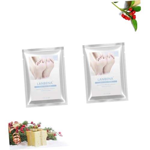 Housoutil 2 Unidades máscaras de peeling remover máscaras de pé de pele morta esfoliante para os pés