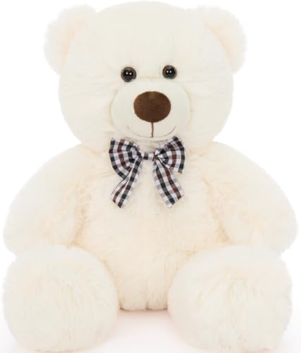 Image of MaoGoLan 15-Inch Small Teddy Bear, Beige Plush Gift for Kids and Adults