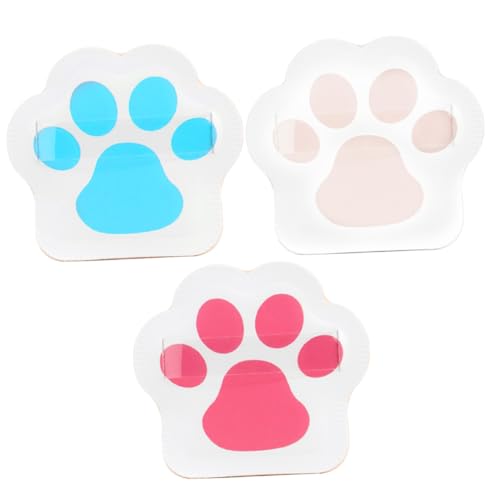 HAKIDZEL Adorable Cat Paw Makeup Puff 3pcs Face for Powder Concealer Brush for Ladies