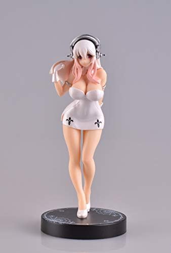 Wgjbmg Super Sonico (Nun Version) Action PVC Figure, Anime Pretty Girl Handmade Model/Character Sculpture, Computer Desktop Decoration Collection - High cm，Boxed (Color : D)