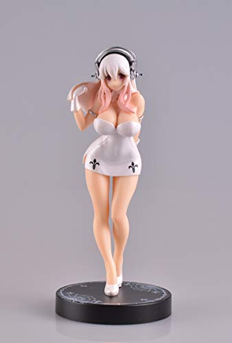 Wgjbmg Super Sonico (Nun Version) Action Pvc Figure, Anime Pretty Girl Handmade Model/Character Sculpture, Computer Desktop Decoration Collection - High Cm，Boxed (Color : D) #TOP2