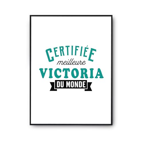 Affiche Victoria certifiée meilleure du monde pour décoration murale salon