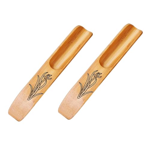Cabilock Tea Accessories 2pcs Bamboo Tea Shovel Set for Home Use Easy to Clean Store