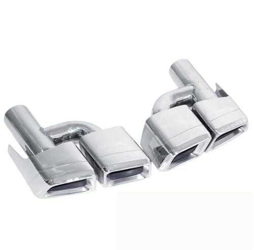 Tuyaux d'échappement doubles embouts quadruples inox pour Benz W212