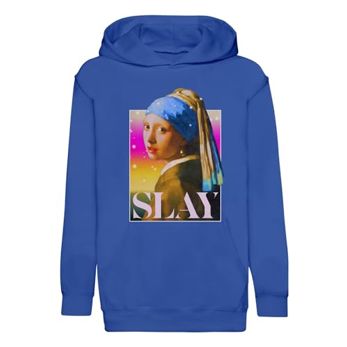 Hoodie Vermeer Slay enfant sweat vintage humour idéal pour le collège et le quotidien