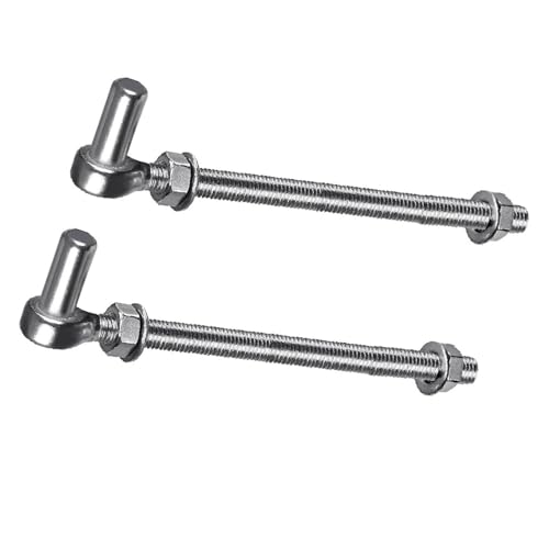 Pair Steel J Bolts Post Hinges Heavy Duty Gate Hinges Rustproof Door Hinges Corrosions Door Hinges For Outdoor Gate