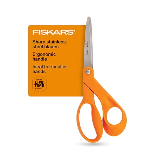 Fiskars 7" Petite Original Orange-Handled Fabric Scissors, Sewing & Crafts - image 1