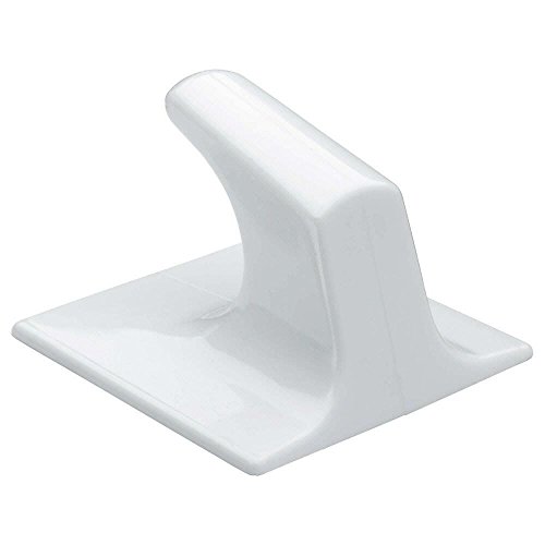Holland Plastics Original Brand Pair of Self Adhesive Hooks Square Shaped Ideal for Use with Holland Plastics Strip Blinds White