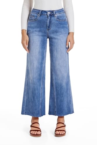 Wide Leg Jeans for Women Trendy High Waisted Flare Jeans Stretchy Baggy Denim