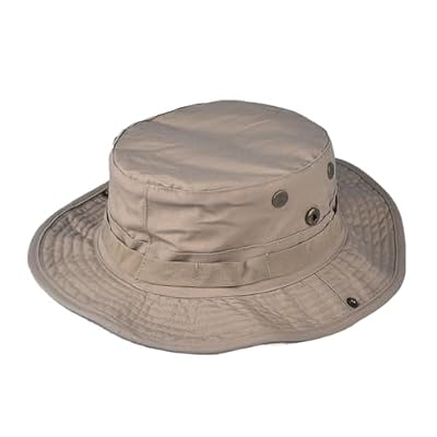 Sun Hats Men Women Bucket Hat UPF 50+ Boonie Foldable UV Protection Hiking Beach Fishing Summer Safari(Sand,L)