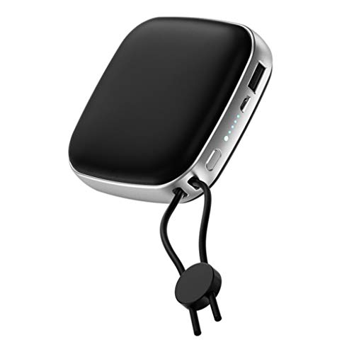 Chauffe-mains rechargeable double face avec fonction power bank USB de poche