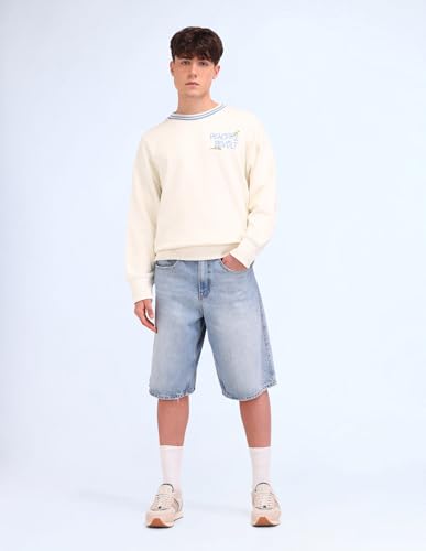 Image of Flying Machine Men's Oversized Fit Sweatshirt| Printed