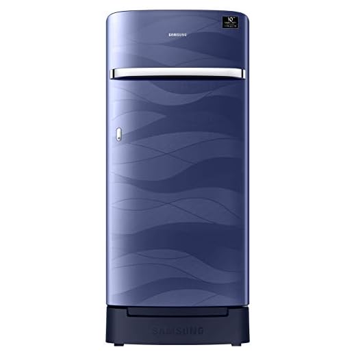 Samsung 198 L 4 Star Inverter Direct-Cool Single Door Refrigerator (RR21T2H2XUV/HL, Blue Wave, Base Stand with Drawer)