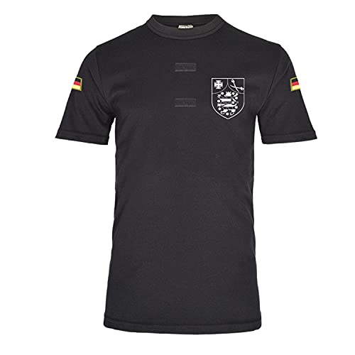T-shirt RSU 38317 sécurité régionale Thuringe vêtement noir taille XL