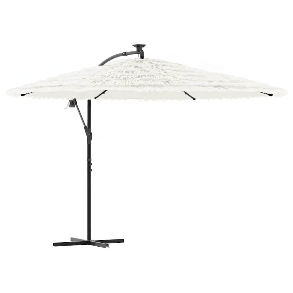 SYDE Ombrellone da giardino, marrone, 246 x 246 x 230 cm