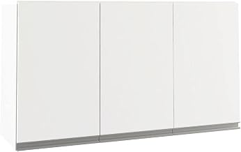 Armario de Cozinha Aereo 1,20 MOOB 3 Portas Branco Puxador Cava - Branco