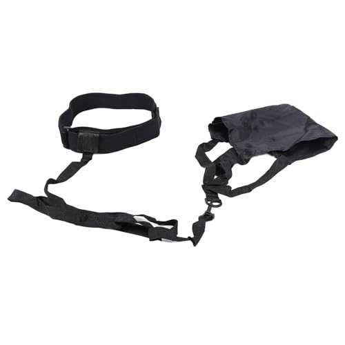 SPYMINNPOO Swim Parachute Belt Set, for Training & Fitness in Water, Nylon PP Material, 40cm, for Kids, Adults, with Stability Buckle and Easy Install (Black),