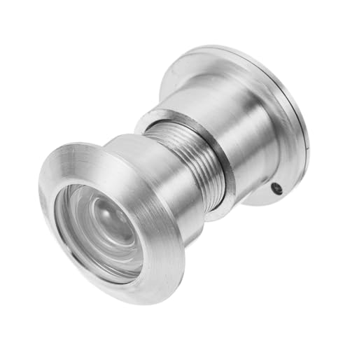 LIFKOME 防?用真鍮製ドアビューアー 広角レンズ 玄関ドア厚対応 耐久性シルバーカバー付き プライバシー保護設計