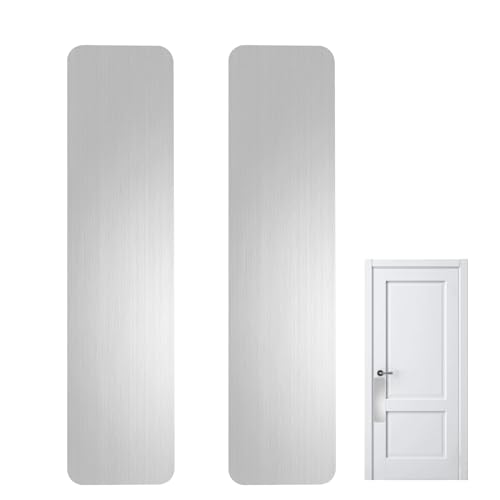 Stainless Steel Door Scratch Protector for Dogs, Self-Adhesive Anti-Scratch Door Protector Plate, 4