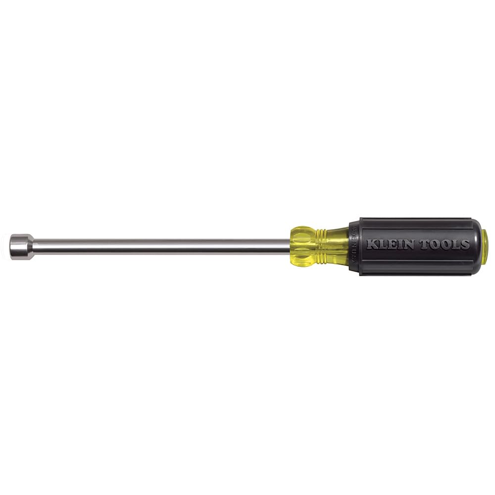 Klein Tools 646-7/16M 7/16 Zoll magnetische Spitze Hohlschaft Mutternschlüssel mit 15,2 cm Schaft, hergestellt in den USA