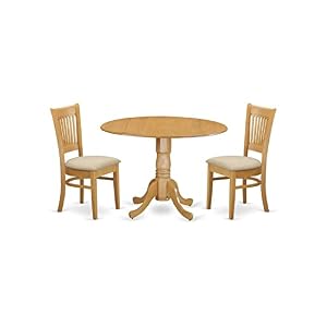 East West Furniture DLVA3-OAK-C Essgruppe Eiche