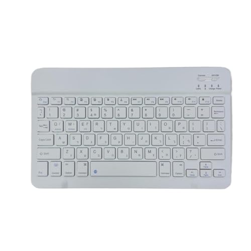 Tastiera ultrasottile ricaricabile wireless compatibile con dispositivi in ​​lingua ebraica(10Hebrew white)