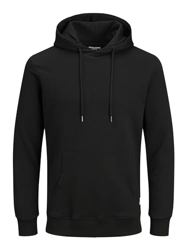 Jack & Jones Mens Corp Logo Hoody - Black - X Large