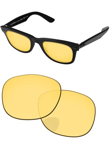 PapaViva ��Ό� ���������Y For Ray-Ban Wayfarer RB2140 50mm �N���X�^���C�G���[