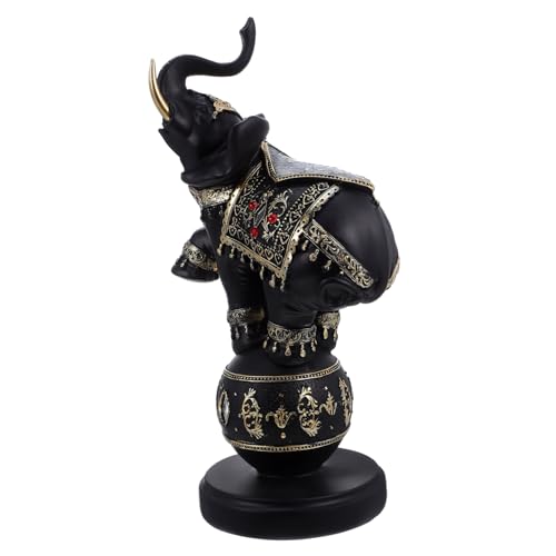Cabilock Estatua De Jugando Pelota Decoración Moderna De Resina Figura De Animal Africano para Estantería Mesa Sala De Estar Adorno De para Dormitorio De Mujeres