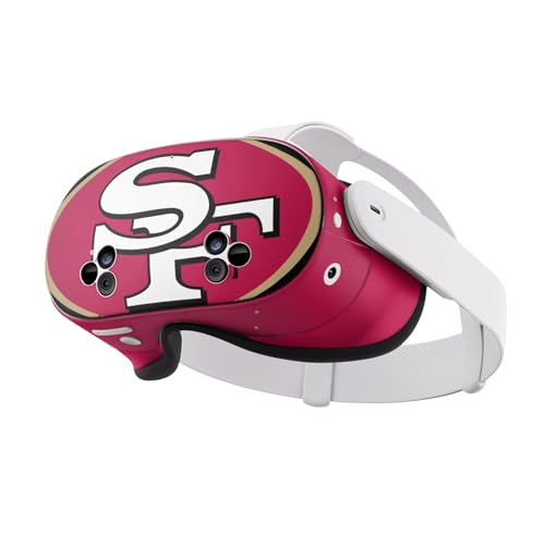 Skin Meta Quest 3S San Francisco 49ers Autocollant NFL Idéal pour Soirée Match Gaming