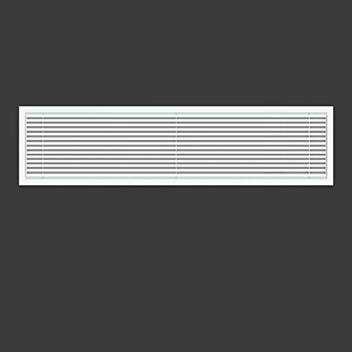 Powrocket Linear Bar Air Grille 32" X 8", Aluminum Air Supply/Return Grilles,Easy Air Flow,Removable Grille/Door-HVAC Air Vent Cover,White[Outer Dimensions: 32.8"w X 8.8"h] by Powrocket - Used condition - US$48.68