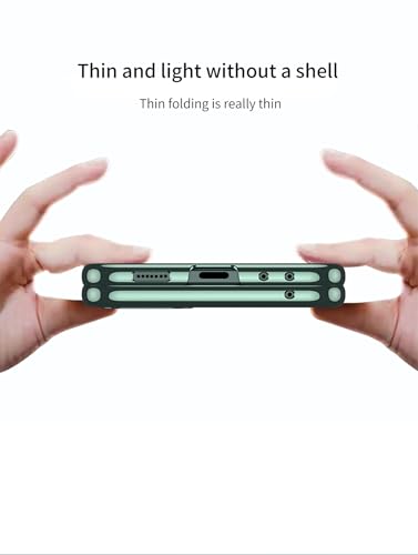 Image of BOUNCEBACK Slim Electroplated Transparent Case /Cover for Samsung Galaxy Z Flip5 / Case Cover for Z Flip 5 - (Clear Blue | Polycarbonate)