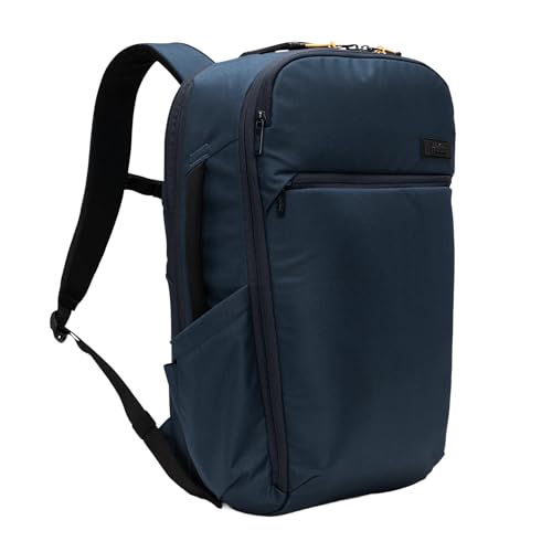 Halfday Roamer All-in-One Travel Backpack: 15 Laptop Compartment Built-In Shoe/Laundry Pouch (Magnetic Sternum Strap Padded Shoulder Support) Weekend & Business Trip Carry-on Bag Marine